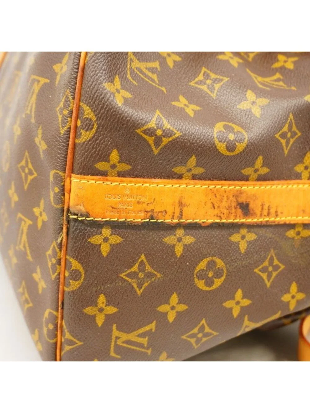 Louis Vuitton Boston Bag Monogram Keepall Bandouliere 55 Brown